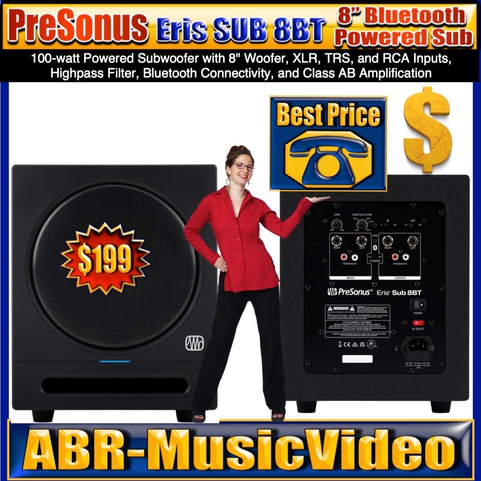 PreSonus Quantum ES 2 Audio Interface, Eris Studio 4 Monitors, Eris Sub 8BT Sub