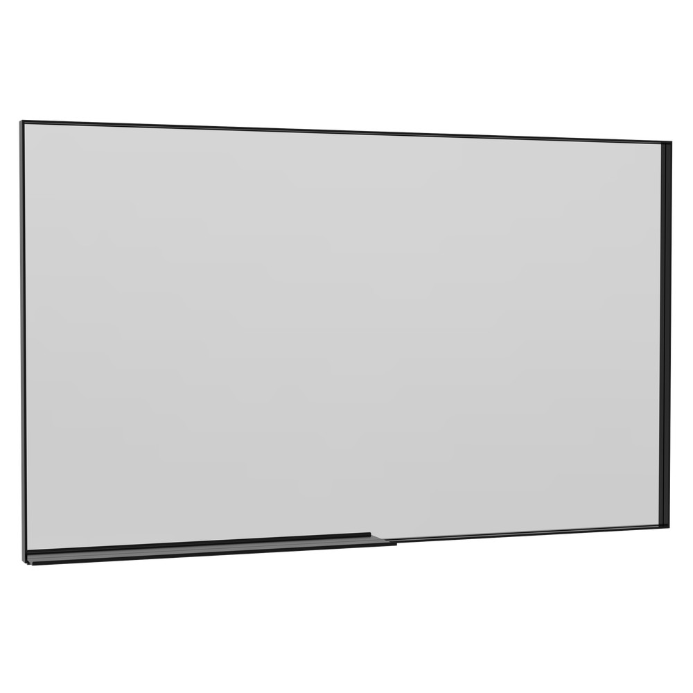 60"x40"Rectangle Bathroom Mirror Wall Vanity Hanging Mirror Black Aluminum Frame