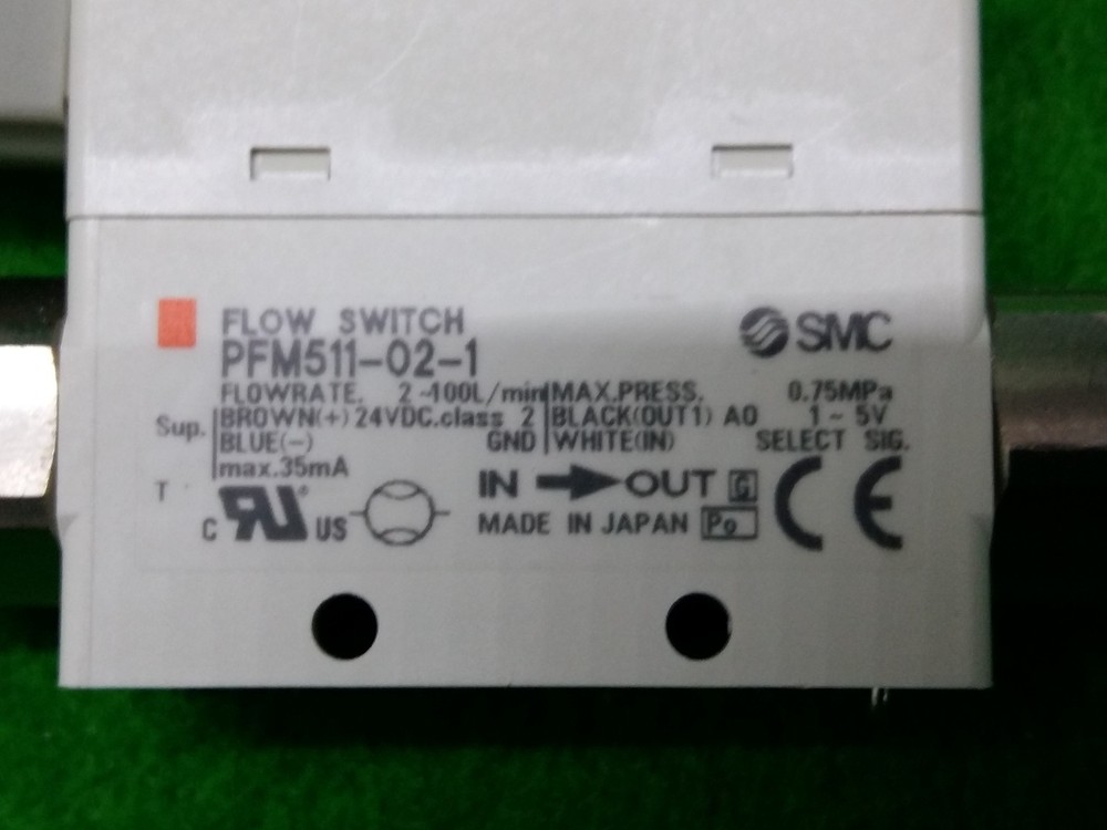 SMC PFM51-02-1 FLOW SENSOR.,USED
