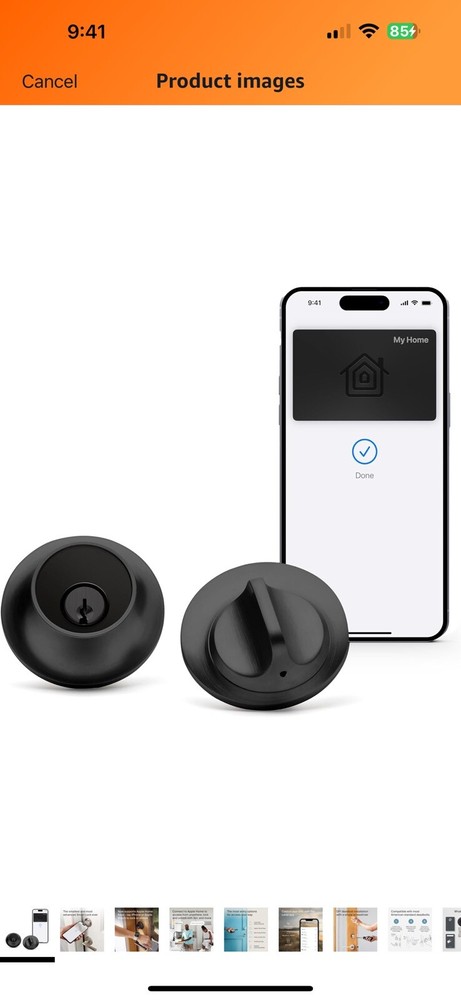 Level Lock+ Smart Lock - World's Smallest Smart Lock Plus Apple Home Keys