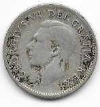Canada 1949 10 cent Dime Circulated