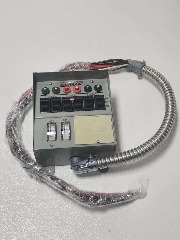 Reliance Protran Model 31406c 30 Amp Transfer Switch Kit