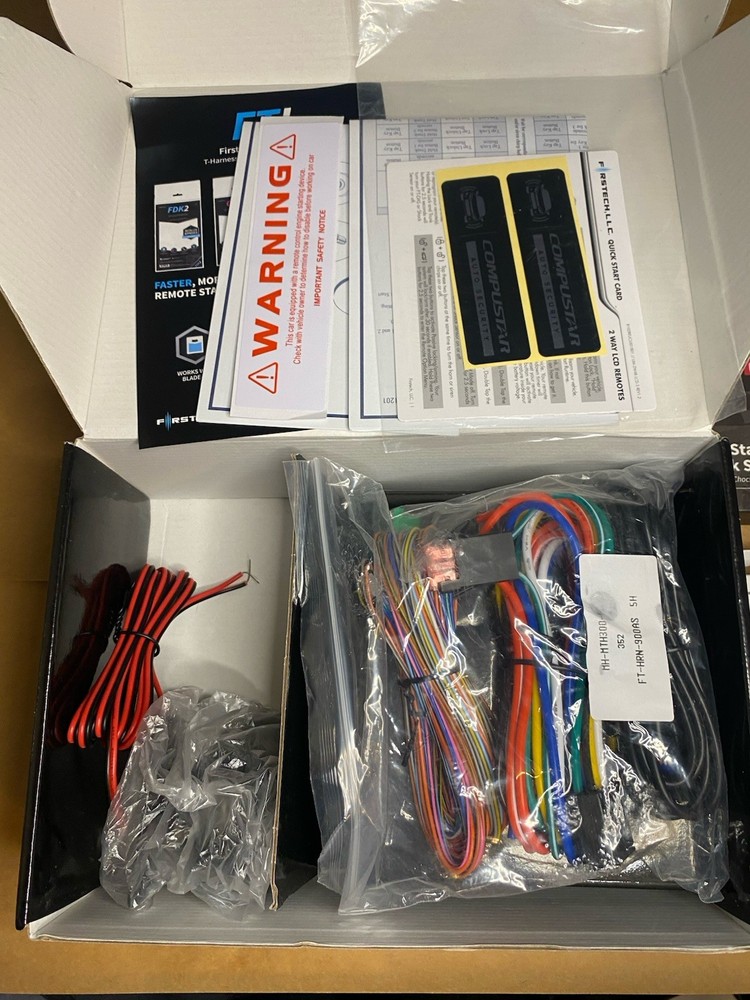 Compustar CS7900AS Remote Start Alarm Security System Shock Sensor Bundle NOB