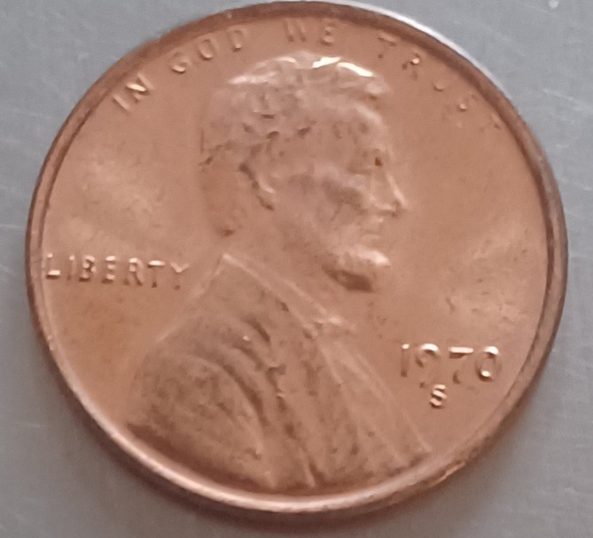 1970S Lincoln Memorial Cent Large Date