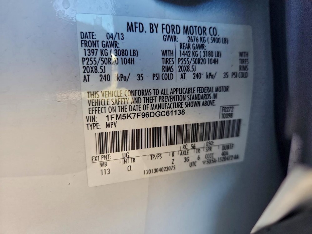 CONTROL PANEL OEM 2013 FORD EXPLORER 1YR WRNTY