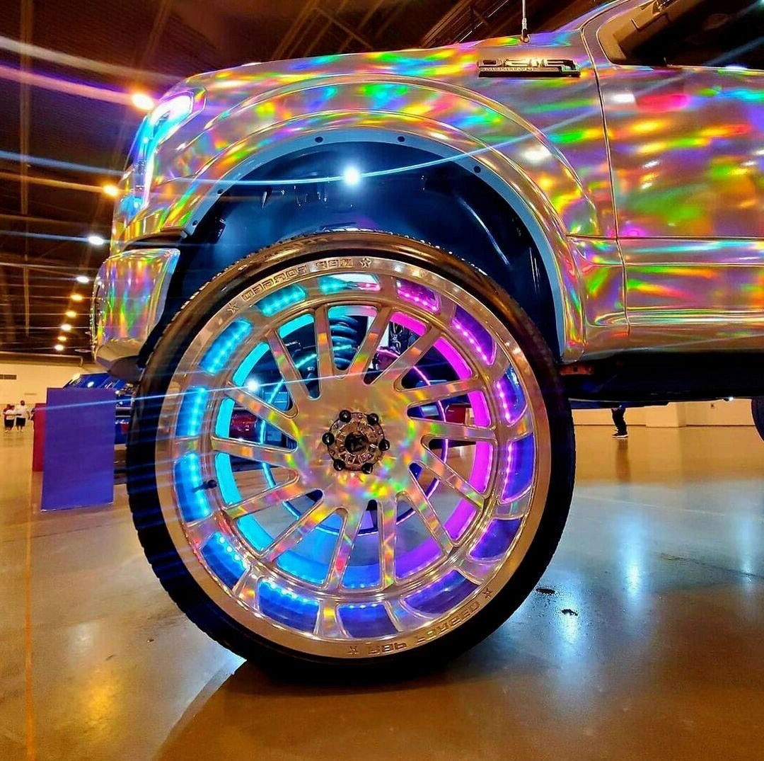 Tinted Blackout x8PCS 4FT APP+Remote CHASING Dream Color Strips Slingshot Lights