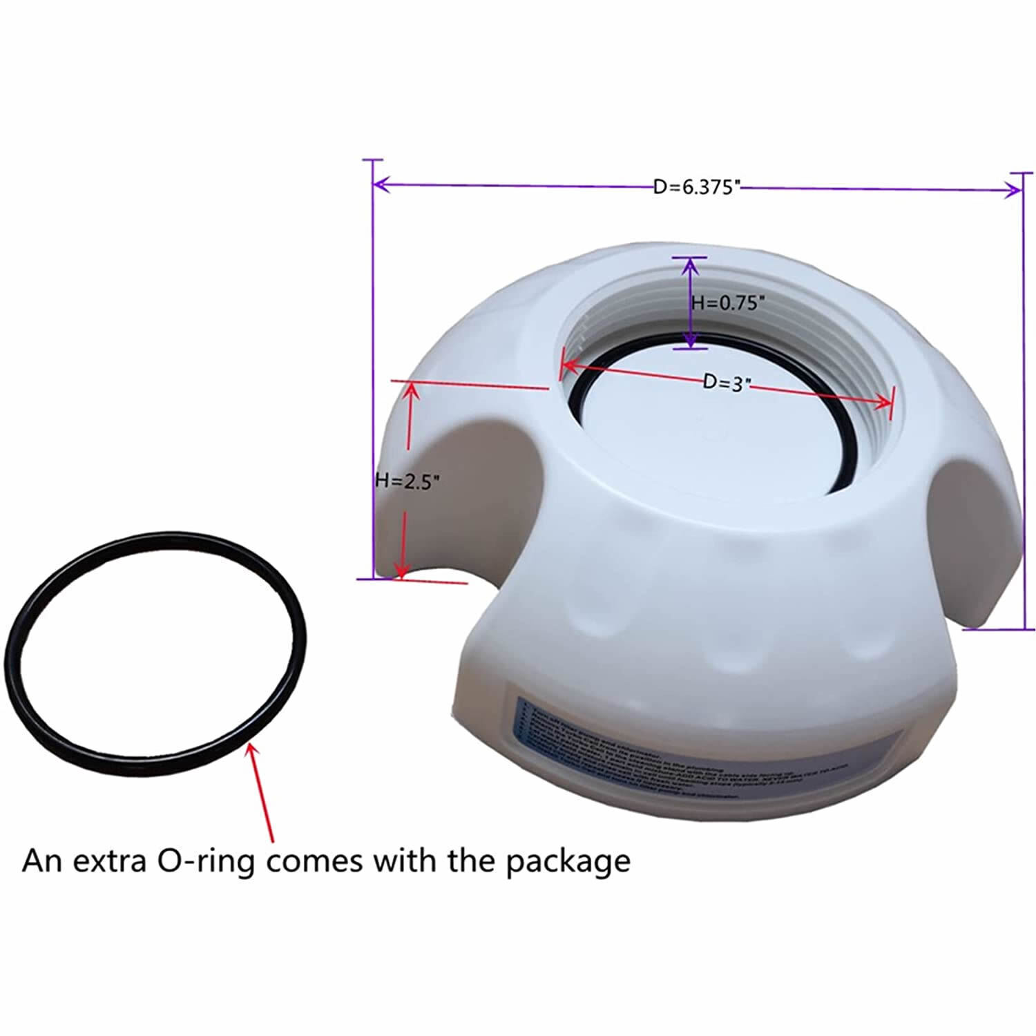 New Pool Salt Cell Cleaning Stand Cap W/ O-ring For Hayward / Goldline T-Cell
