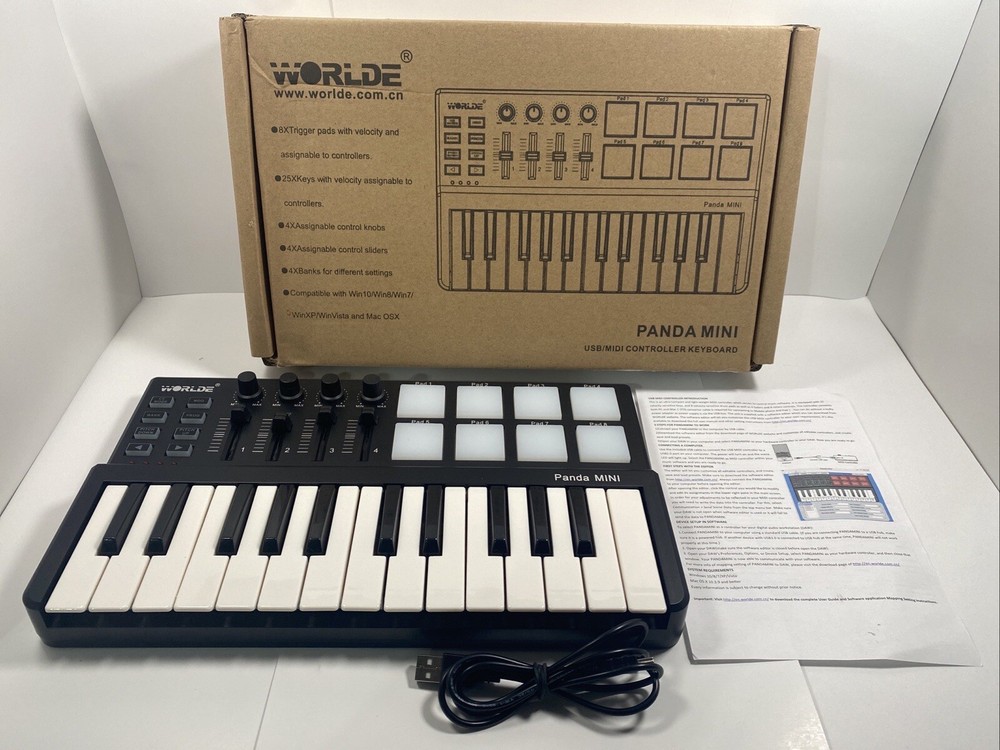 Worlde Panda mini Portable USB Keyboard - Open Box item