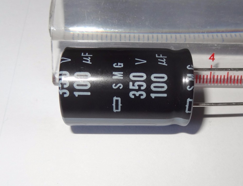 1 pc, 100uF, 350V electrolytic capacitor.