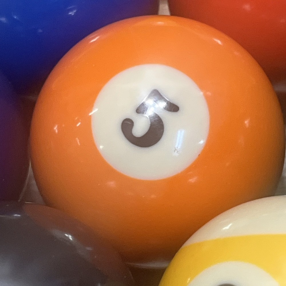 Billiard Pool Balls Complete Set as Shown With Racks