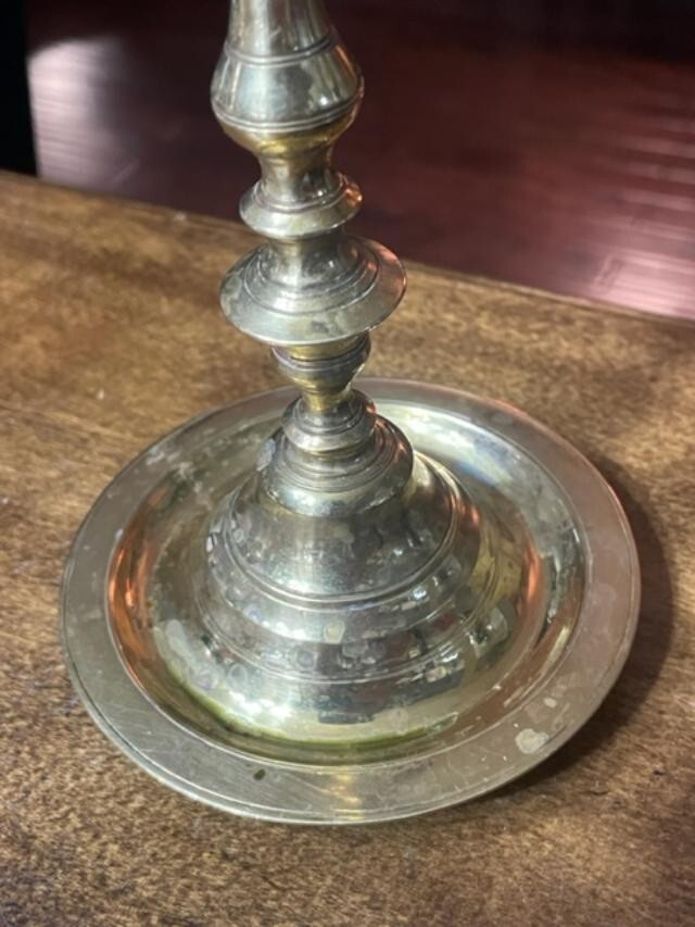 11"Brass Incense Stand with Peacock on Top