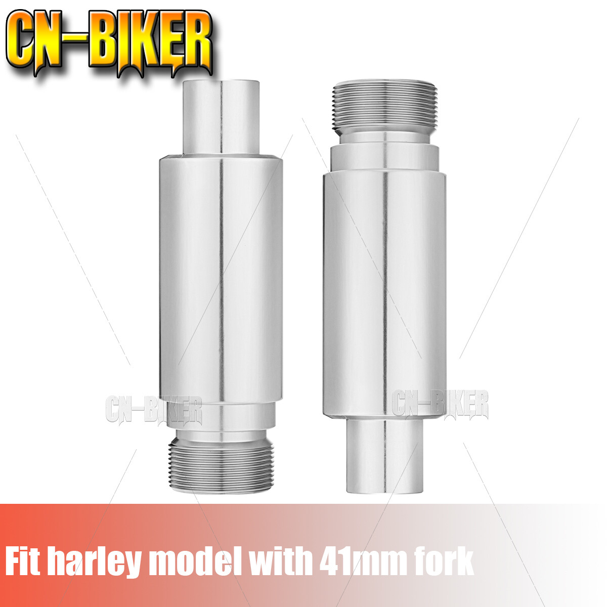 Heavy-Duty 41mm 3" Front Fork Tube Extensions For Harley 86-17 Softail Touring