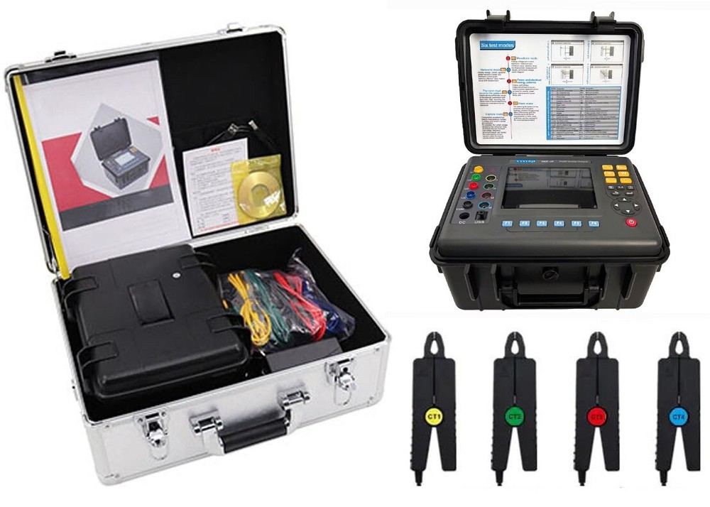 Three Phase Power Quality Analyzer Energy Quality Meter with Current 10mA-10.0A