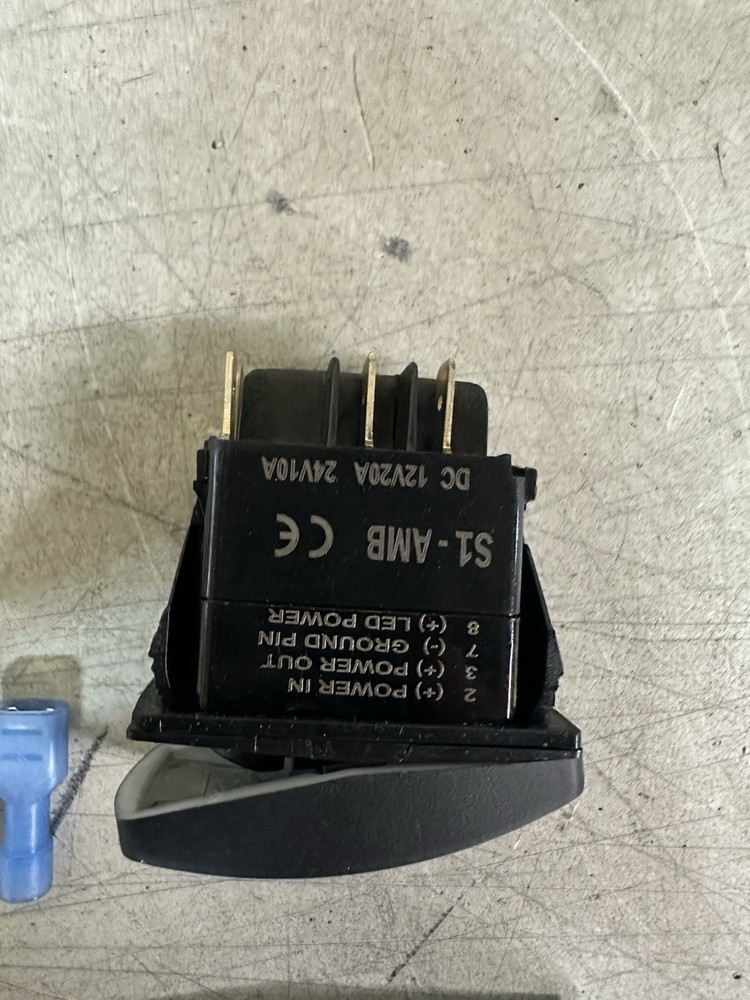 NEW Flip Dash Switch Whip Light Amber PN: 12-9078