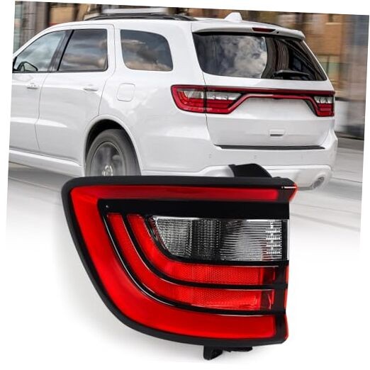 LH Outer Tail Lights Compatible with Dodge Durango 2014-2022 Rear Tail Driver