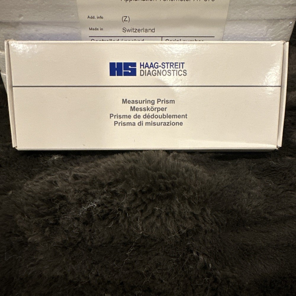 Haag Streit Model 870 Applanation Tonometer