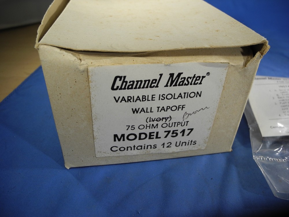 Channel Master Variable Isolation Wall Tapoff 75/300 OHM Brown NIB  🧰