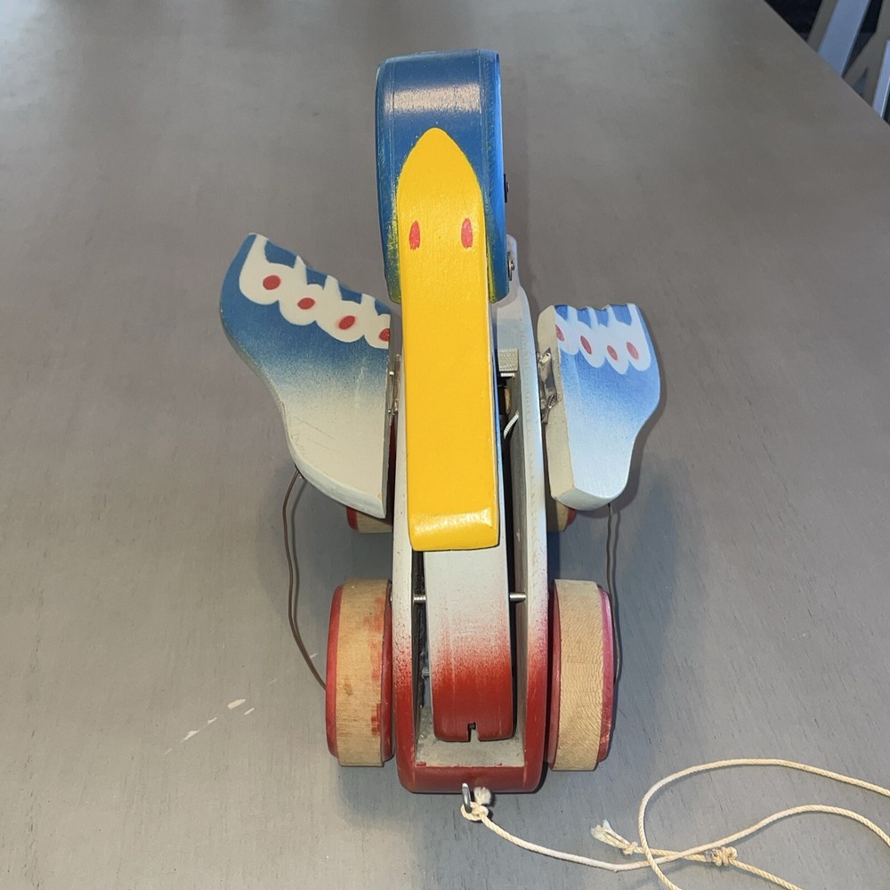 Vintage Wooden Duck Pull Toy