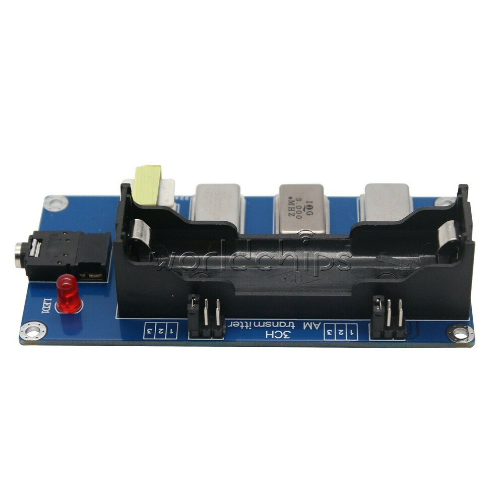 3-Channel AM Transmitter 1MHz 3MHz 5MHz Finished Board + Antenna+Audio Cable