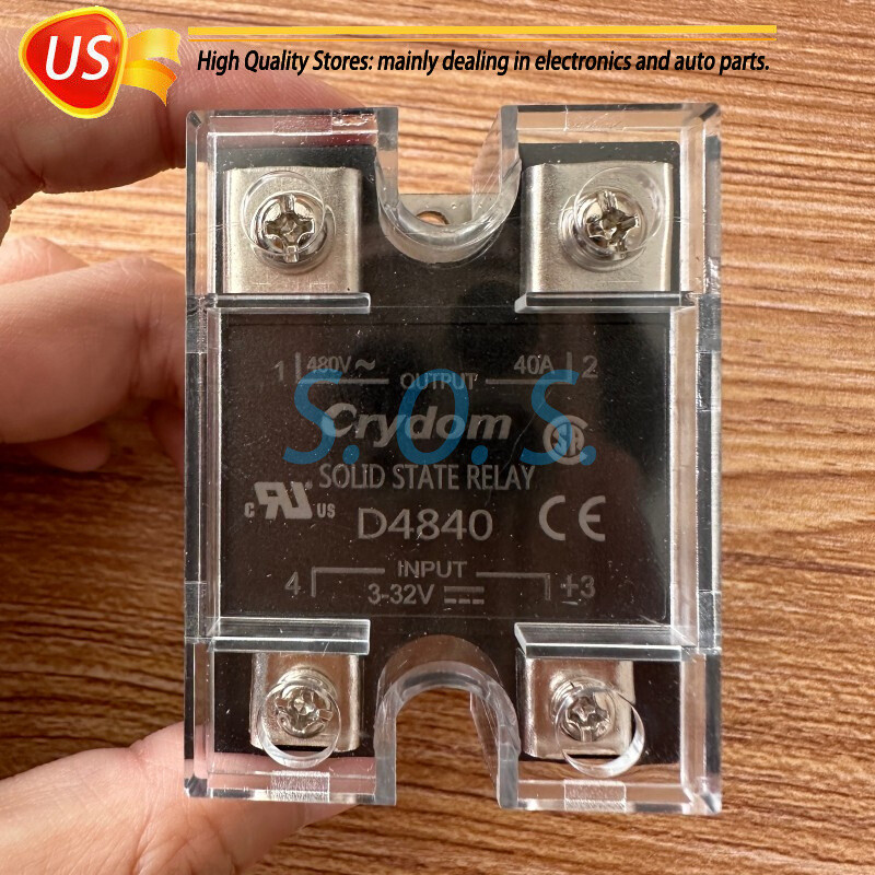 2PCS NEW For Crydom D4840 SSR Solid State Relay Output 480VAC 40A Input 3-32VDC