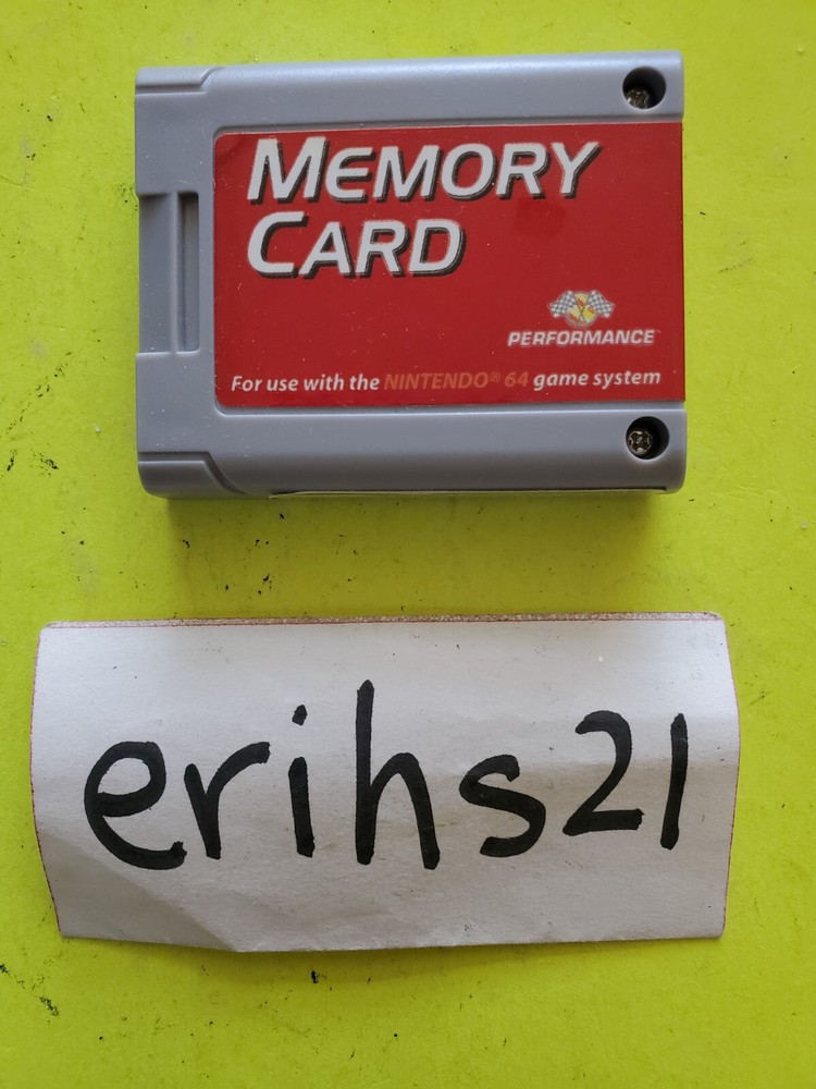 Nintendo 64 N64 Memory Card (Performance) With Official Storage Case