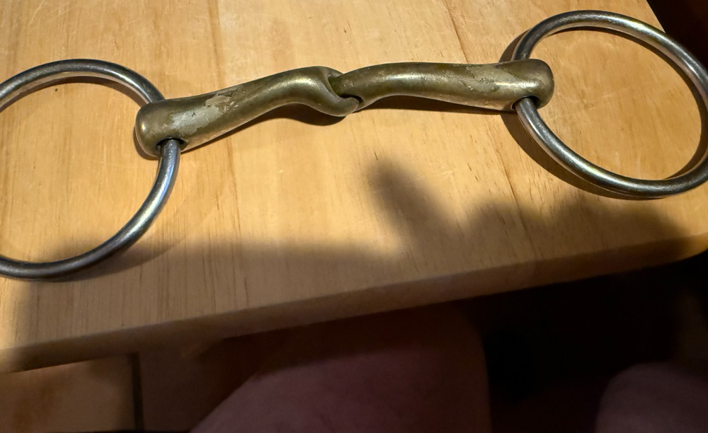KK Aurigan USED Loose Ring Snaffle SINGLE JOINT 4 7/8"