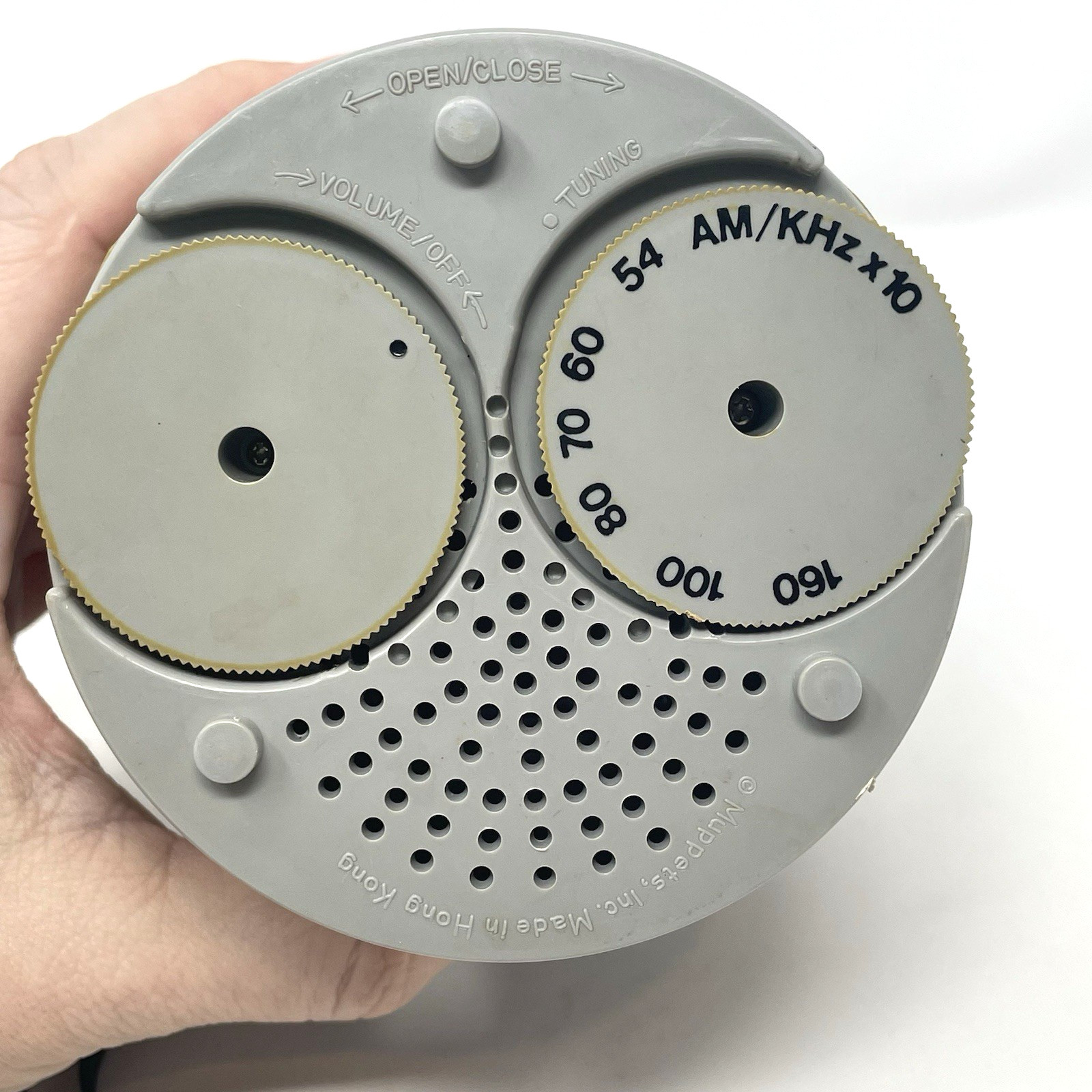 Vintage Sesame Street Oscar the Grouch Trash Can AM Transistor Radio 1970s w/Box