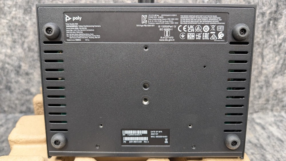 Poly Studio E60 Video Conferencing Camera - 16 Megapixel - 30 fps - Black - USB