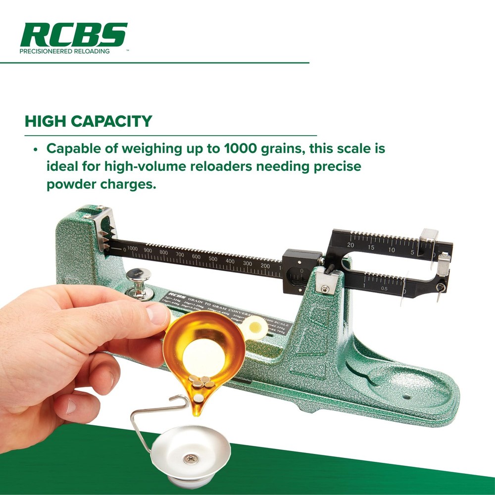 RCBS M1000 Mechanical Scale, Precision Mechanical Reloading Scale with 1000 G...