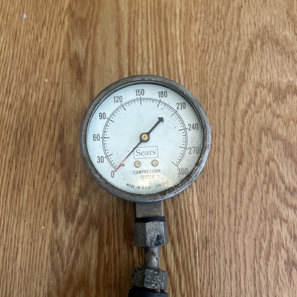 VINTAGE Sears Compression Tester 0-300