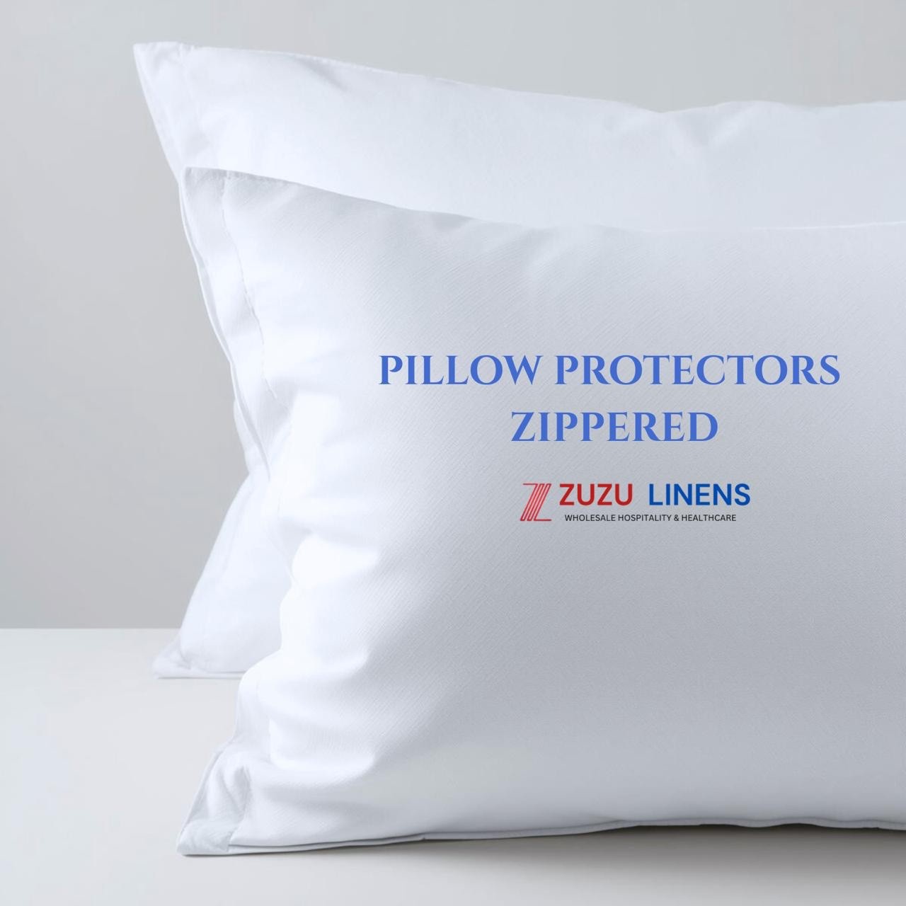 Pillow Protectors Zippered - Standard, Queen & King Sizes T180 Cotton/Poly Bulk