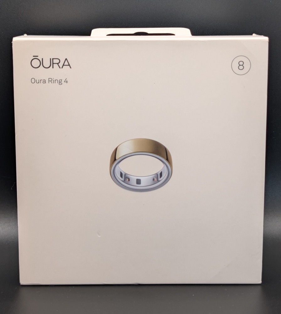 Oura Ring Gen 4 - Gold- Size 8 (Light Scratching) ~