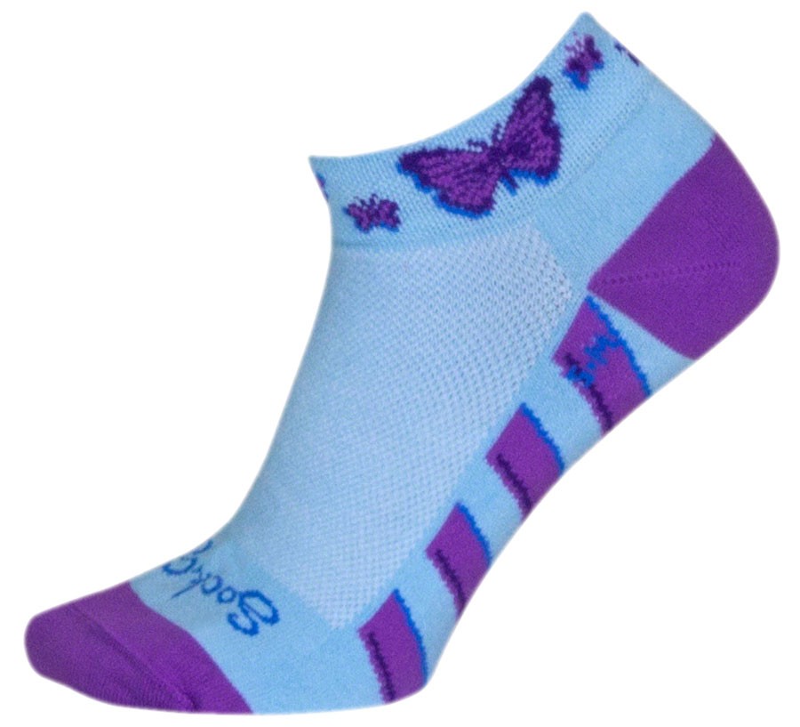 SockGuy Classic Low Socks Small/Medium Light Blue