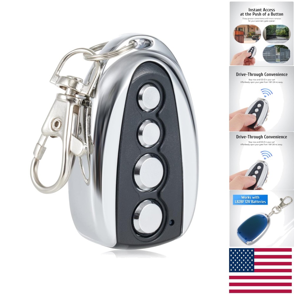 Convenient 100ft Remote Control for Sliding Gates with Auto Close Function