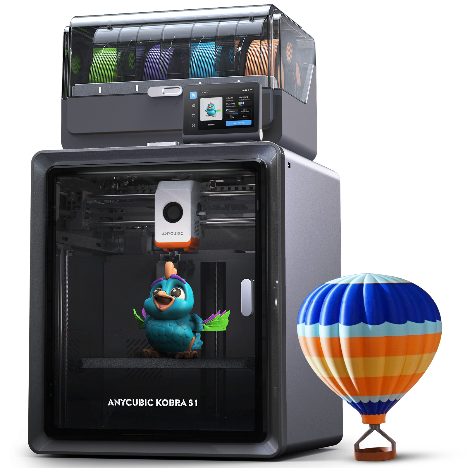 【Refurbished】 ANYCUBIC Kobra S1 Combo FDM 3D Printer CoreXY Multicolor Printing