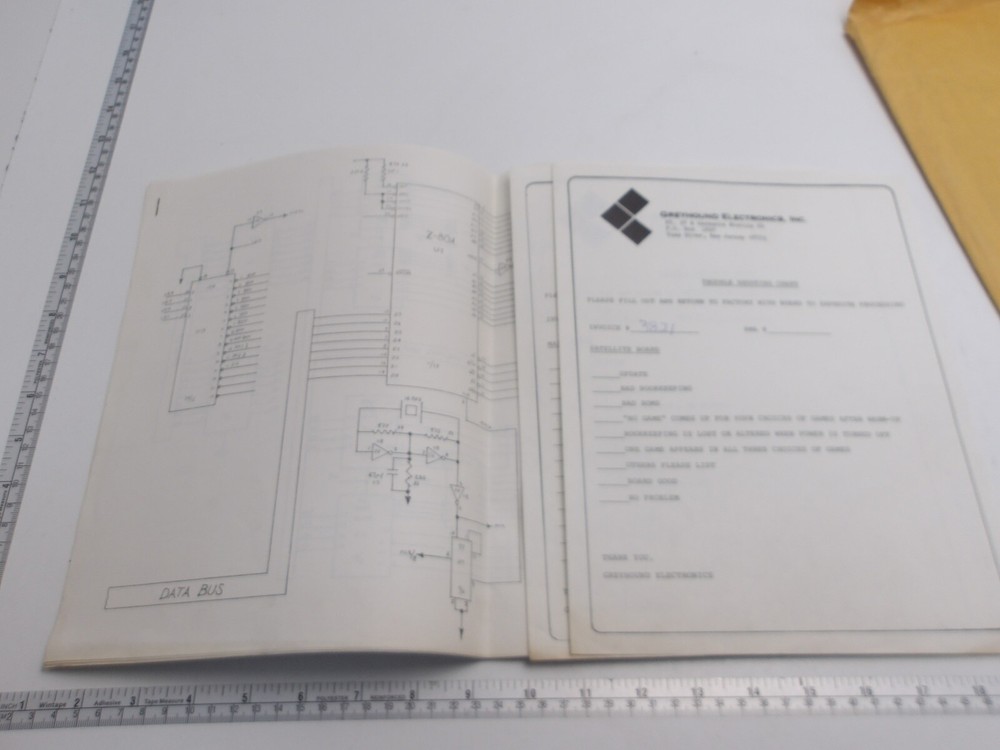 Greyhound Electronics - Super Bowl - Schematics -(9 Pages) - NOS