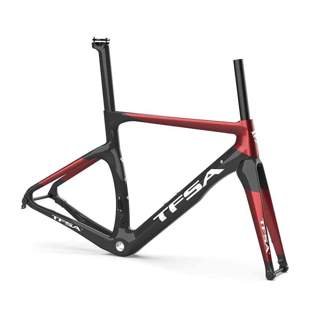 Full Carbon Road Racing Bicycle Frameset Mechanical Electrical Disc Brake Frame