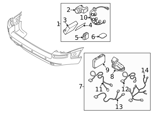 Genuine Volvo Parking Aid Switch 30746013