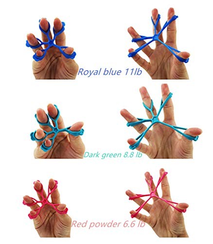4PCS Finger Stretcher Hand Resistance Bands Hand Extensor Exerciser Finger
