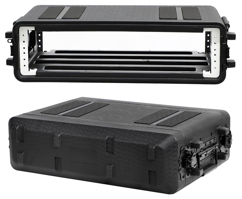 Diandian 2U Rack Case Shallow 11" Depth, 19" Space Deep, Black