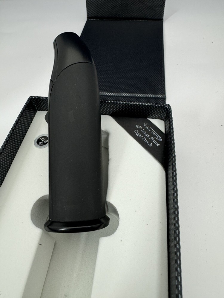 Vector AZTECH - Wind Resistant Large Single Jet Torch Lighter - Black - New
