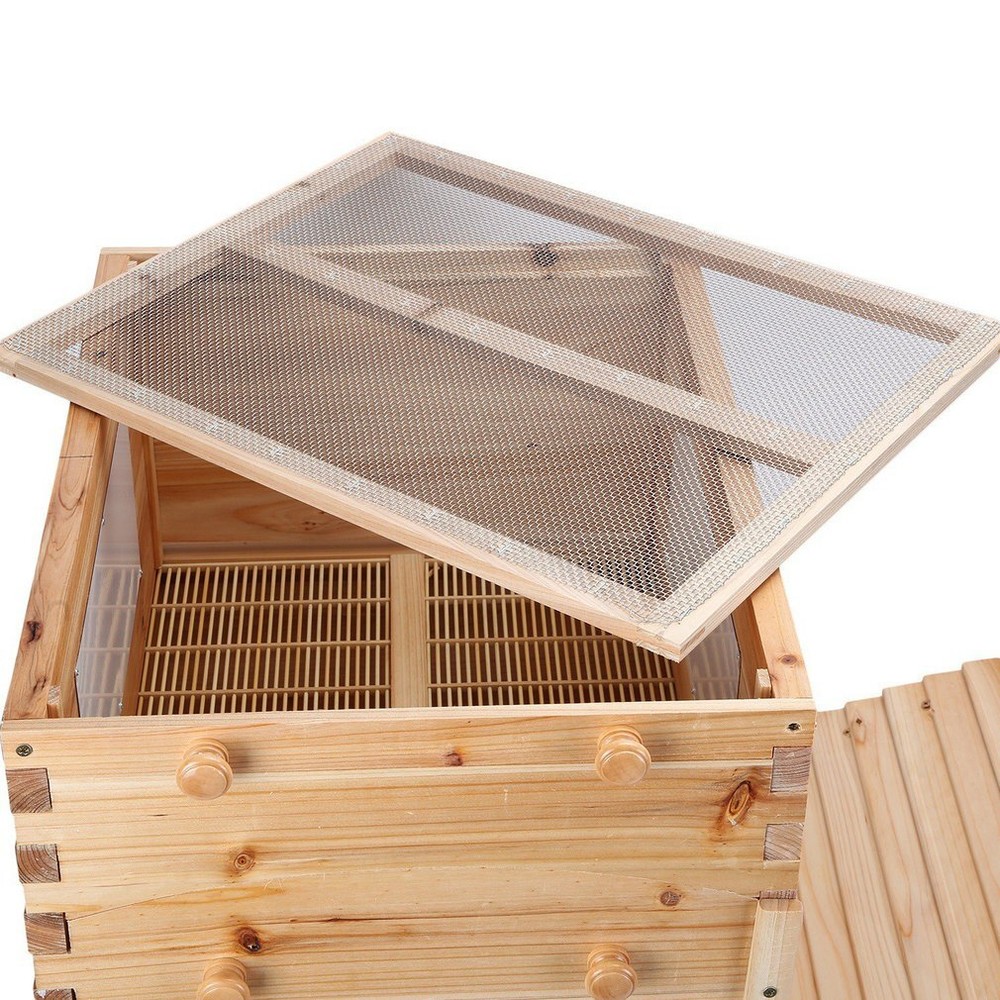 Auto Honey Hive Beehive Frames House 7 Beehive Frames Honeycomb Bee Hive Boxes