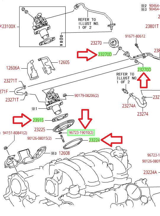 LEXUS OEM FACTORY FUEL PUMP RESEAL KIT 2007-2017 LS460 LS460L (BOTH SIDES)