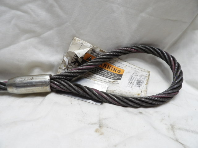 Lift-All 2 ft. 1/2" Wire Rope Steel Cable Lifting Sling 5.1 Ton