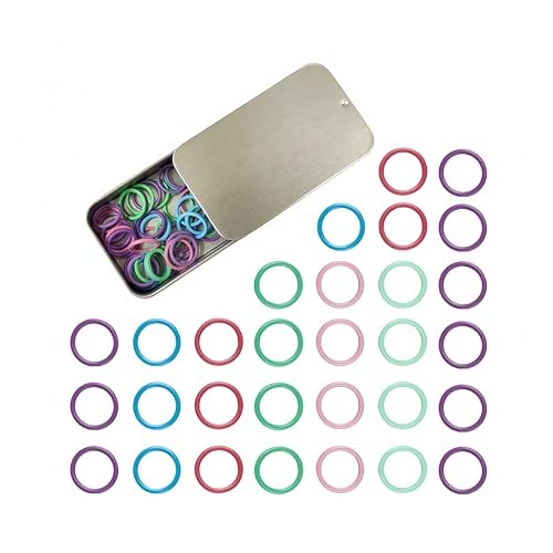 50 Pcs Stitch Markers for Knitting,Stitch Counters for Orbicular