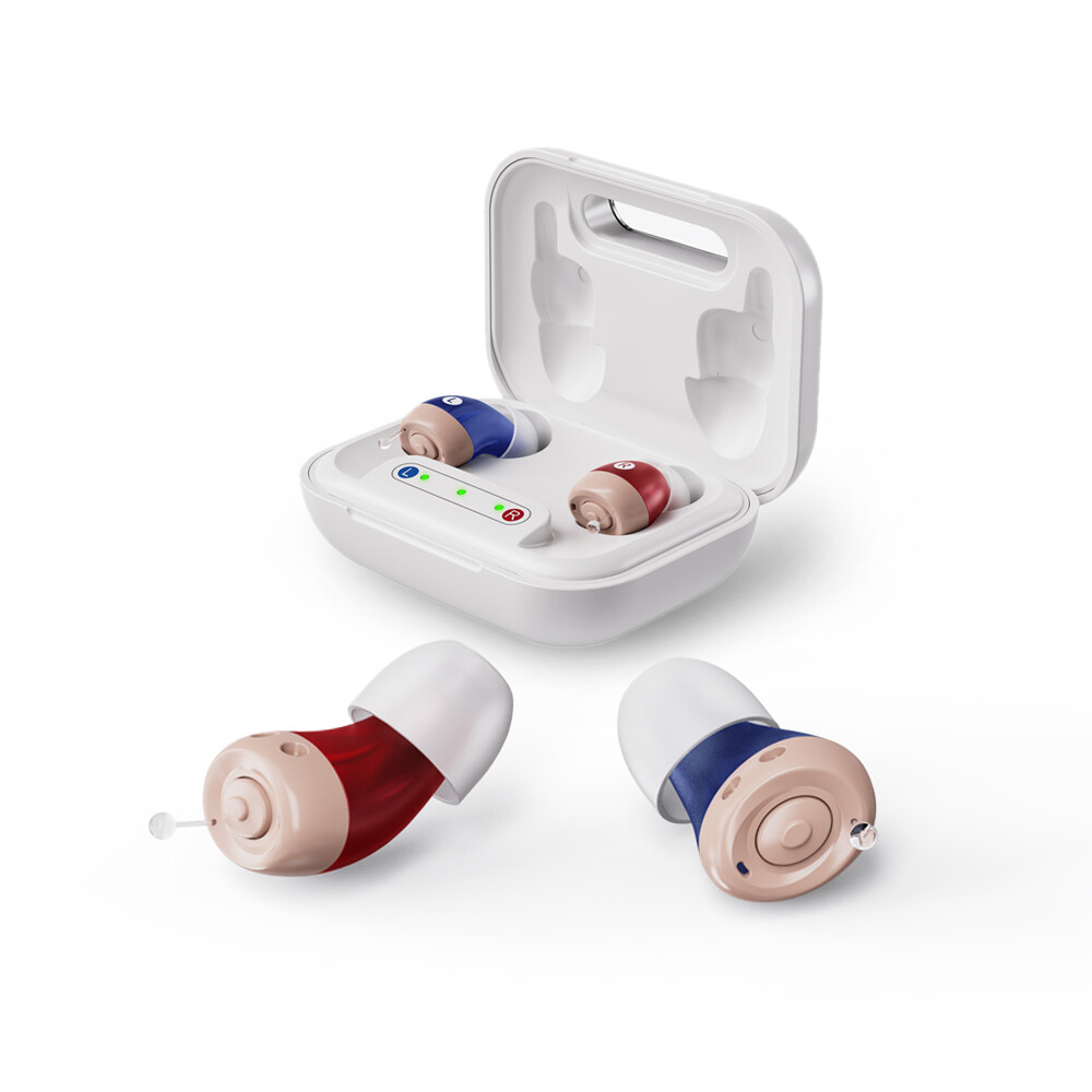 JINGHAO Rechargeable Hearing Aids Hearing Amplifier Sound Enhance -FREE RETURN