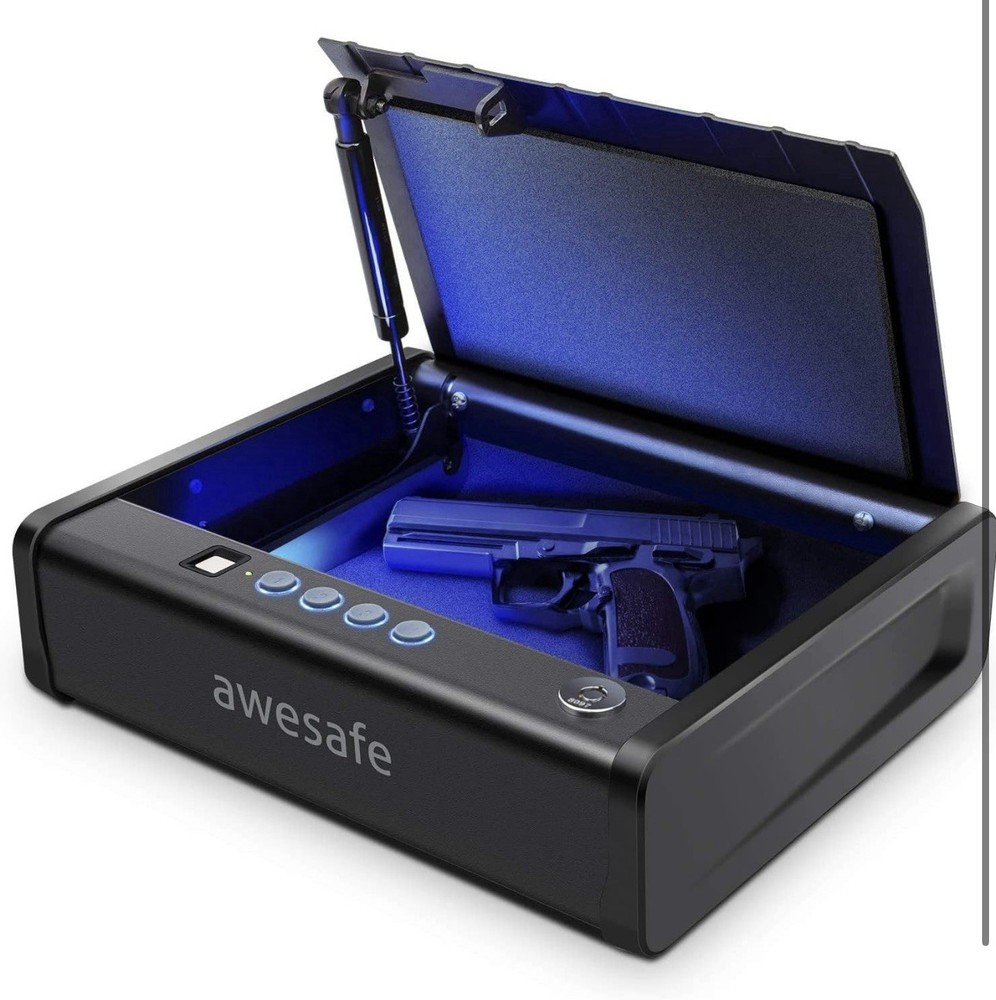 awesafe Biometric Lock Gun Safe - Black