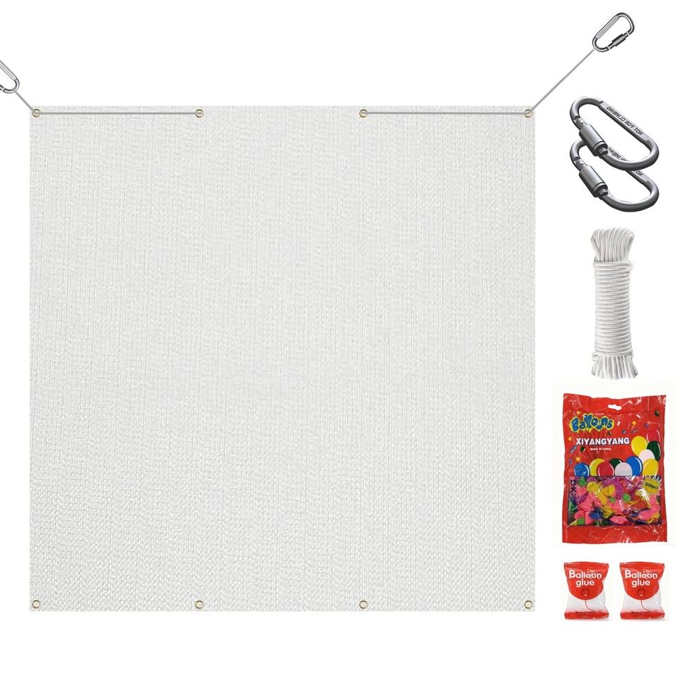 2mm 5ft10ft Camouflage Archery Target Backstop Netting 5×5ft White