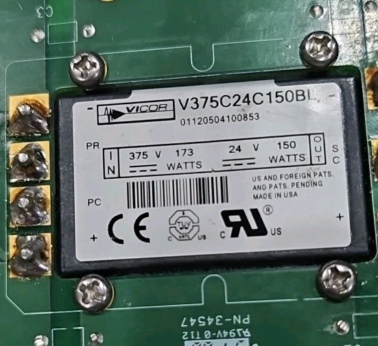 Vicor Evacuation Board Micro 24646 With V375C24C150BL