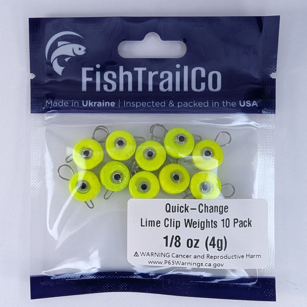 Quick-Change Lime Clip Weights 10 Pack